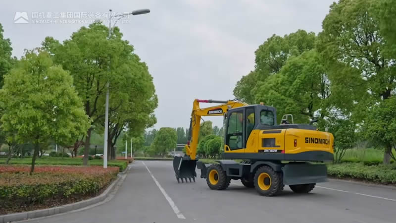 Escavadeira sobre rodas GHT160W